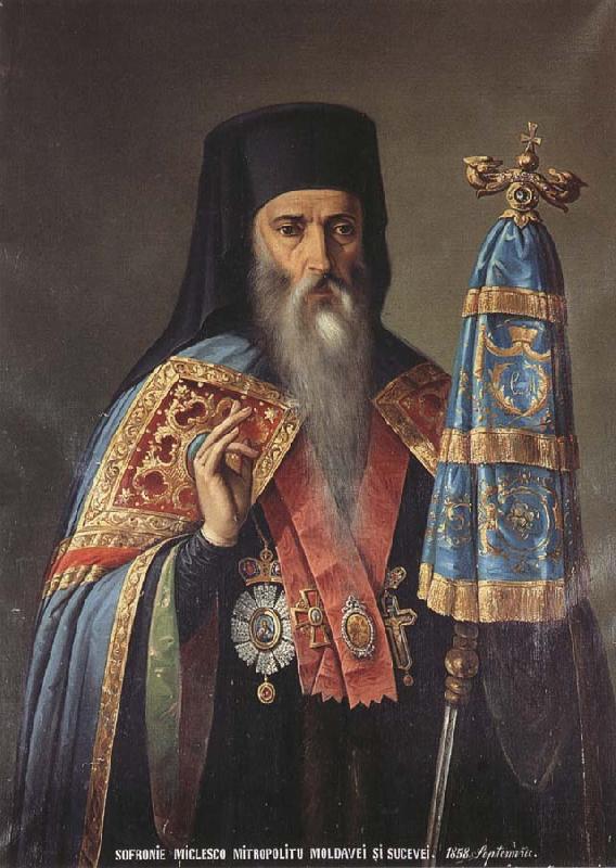 Nicolae Grigorescu The Metropolitan Bishop Sofronie Miclescu oil painting image